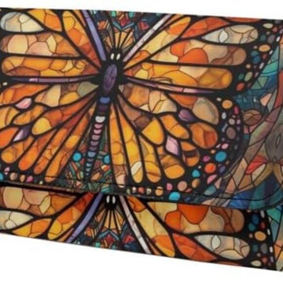 Accessories - Women PU Leather Long Wallet Multi Slot Card Holder Zipper Coin Pocket